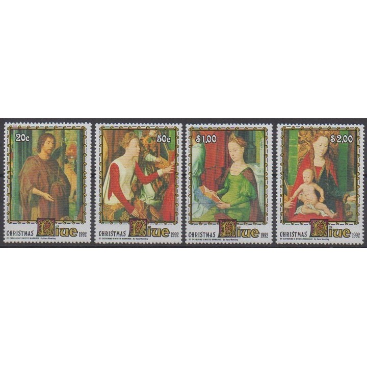 Niue - 1992 - No 610/613 - Noël - Peinture