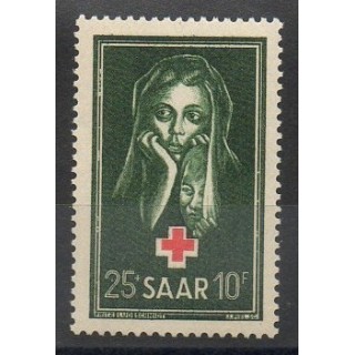 Timbres - Thème santé ou croix-rouge - Sarre - 1951- No 292