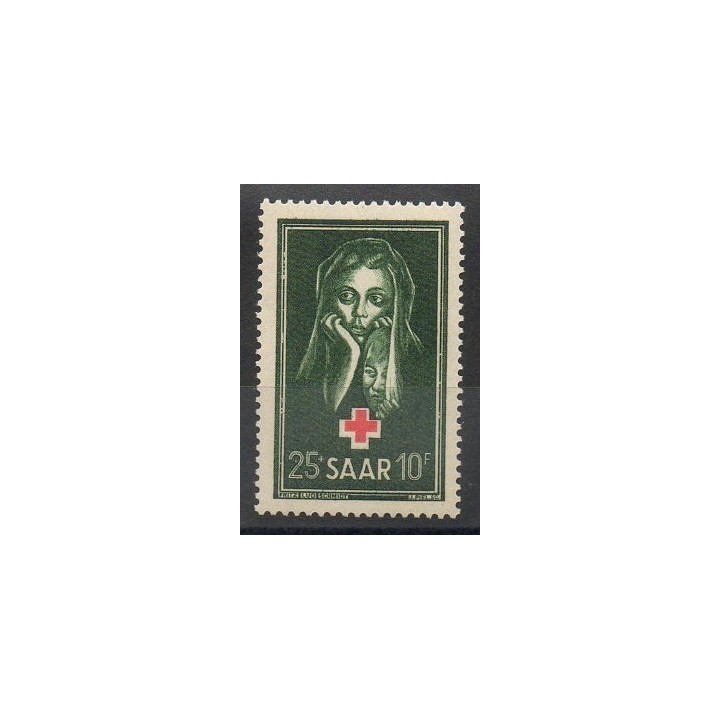 Timbres - Thème santé ou croix-rouge - Sarre - 1951- No 292