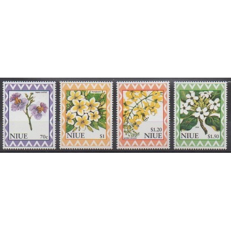 Niue - 1996 - Nb 645/648 - Flowers