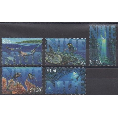Niue - 1998 - Nb 680/684 - Sea animals