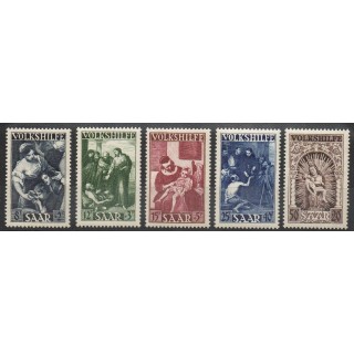 Timbres  - Sarre - 1949 - No 263/267