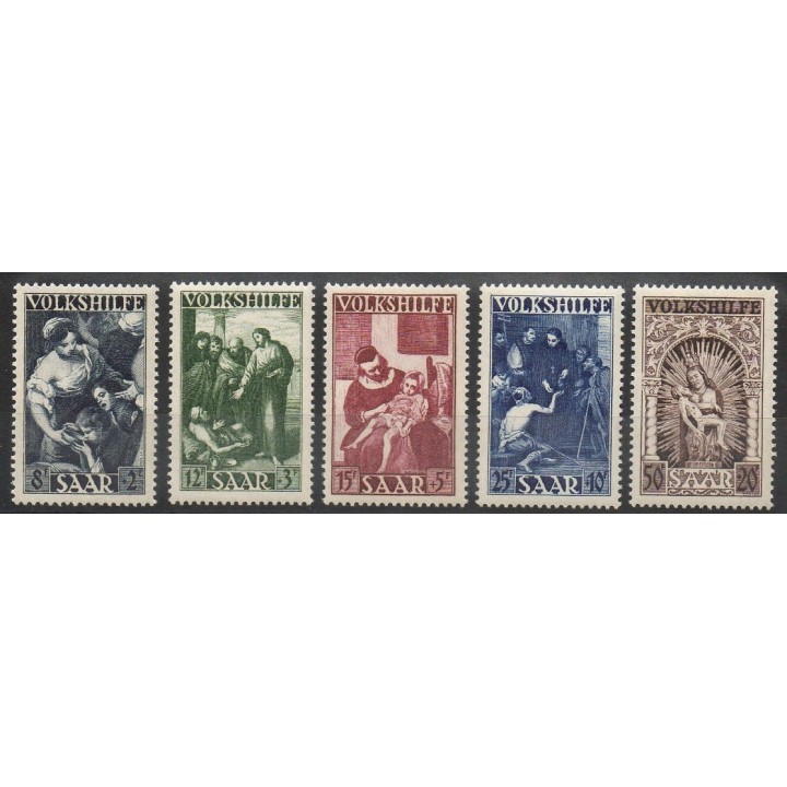 Timbres  - Sarre - 1949 - No 263/267