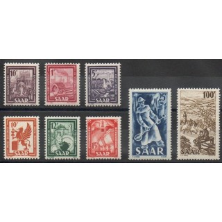Timbres  - Sarre - 1949 - No 255/262