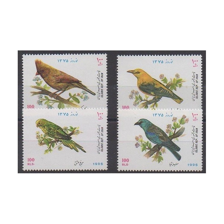 Iran - 1996 - No 2430/2433 - Oiseaux