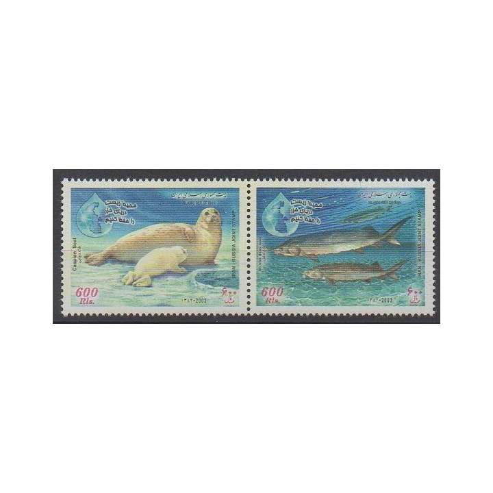 Iran - 2003 - No 2660/2661 - Animaux marins - Environnement