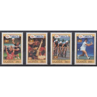 Uganda - 1992 - Nb 904/907 - Summer Olympics