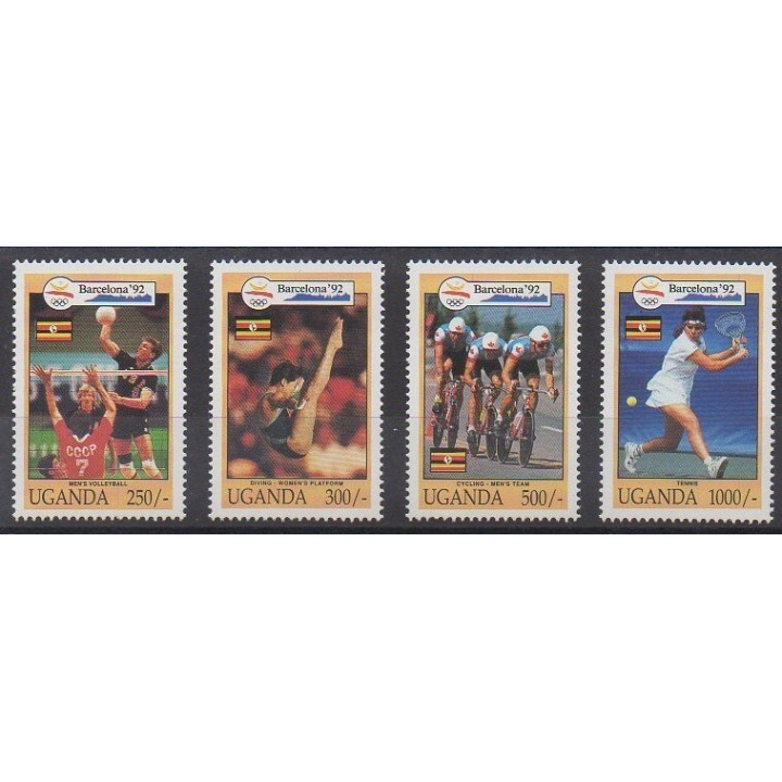Uganda - 1992 - Nb 904/907 - Summer Olympics