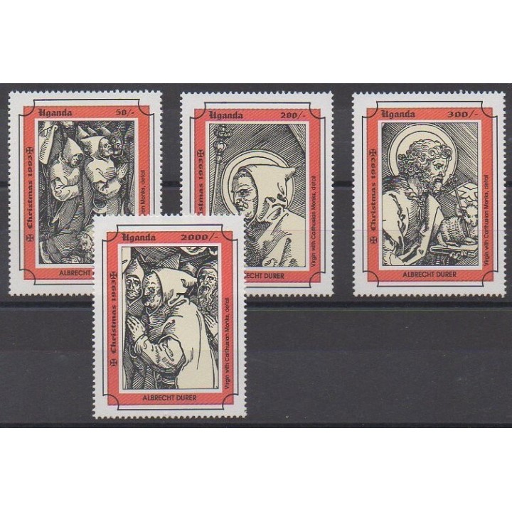 Ouganda - 1993 - No 1019/1022 - Noël - Peinture