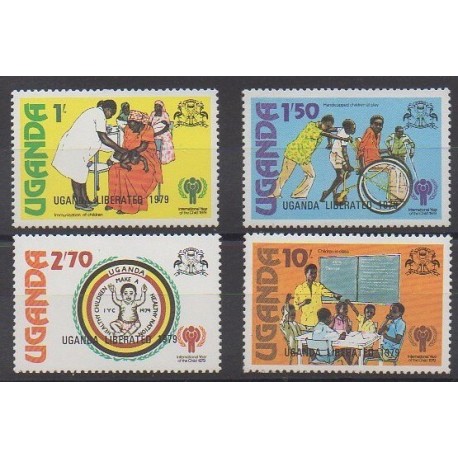 Uganda - 1979 - Nb 214/217