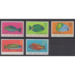 Cocos (Iles) - 1997 - No 338/342 - Animaux marins