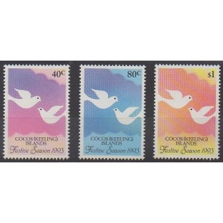 Cocos (Iles) - 1993 - No 283/285 - Noël
