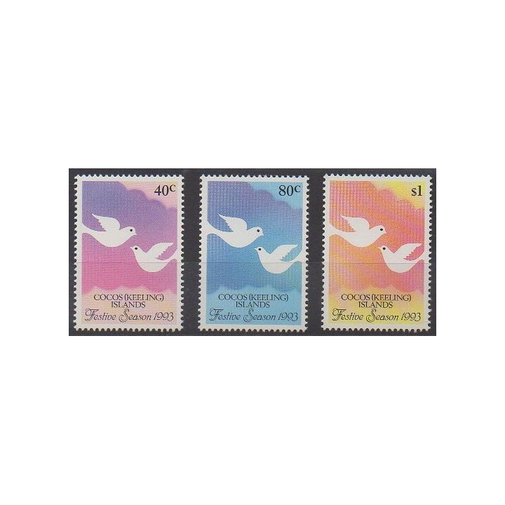 Cocos (Island) - 1993 - Nb 283/285 - Christmas