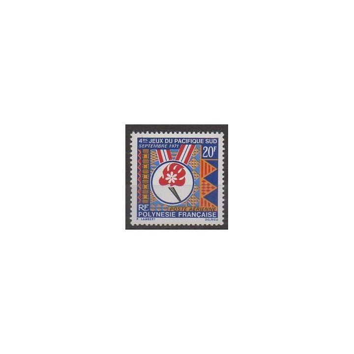 Polynésie - Poste aérienne - 1971 - No PA45 - Sports divers