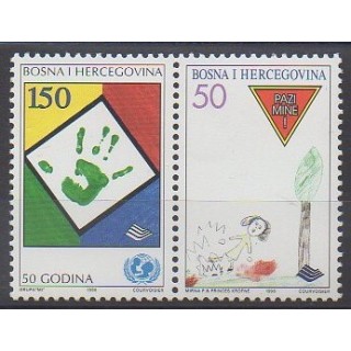 Bosnie-Herzégovine - 1996 - No 185/186 - Enfance