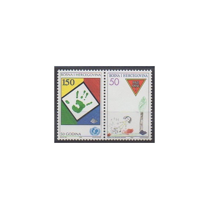 Bosnie-Herzégovine - 1996 - No 185/186 - Enfance