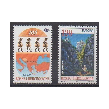 Bosnie-Herzégovine - 1997 - No 219/220 - Littérature - Europa