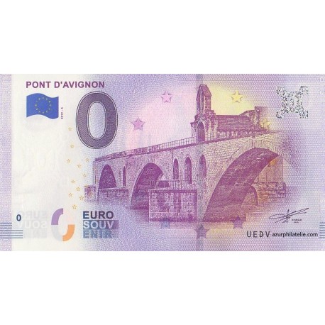Euro banknote memory - 84 - Pont d'Avignon - 2019-5