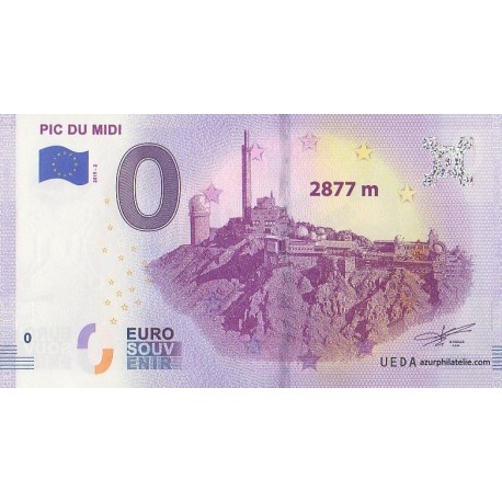 Euro banknote memory - 65 - Pic du Midi - 2019-2