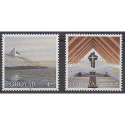 Faroe (Islands) - 1998 - Nb 342/343 - Churches
