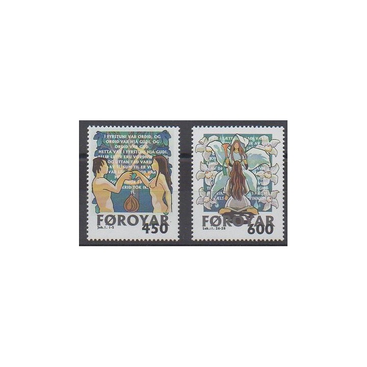Féroé (Iles) - 1999 - No 362/363 - Noël