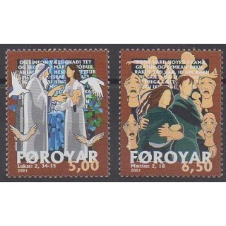 Féroé (Iles) - 2001 - No 408/409 - Noël