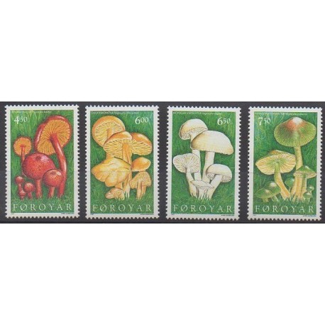 Faroe (Islands) - 1997 - Nb 307/310 - Mushrooms