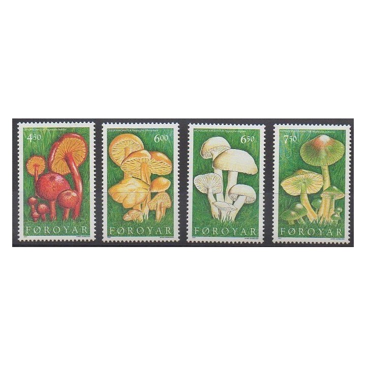Faroe (Islands) - 1997 - Nb 307/310 - Mushrooms