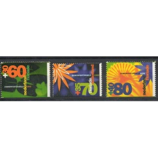 Timbres - Thème fleurs  - Pays-Bas - 1992- No 1400a/1402a
