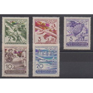 Yougoslavie - 1950 - No PA27/PA31 - Aviation - Neufs avec charnière - Neuf avec charnière