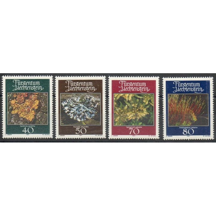 Timbres - Thème flore - Liechtenstein - 1981- No 717/720
