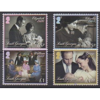 Falkland-Géorgie du Sud et Sandwich du Sud - 2014 - No 602/605 - Royauté - Principauté