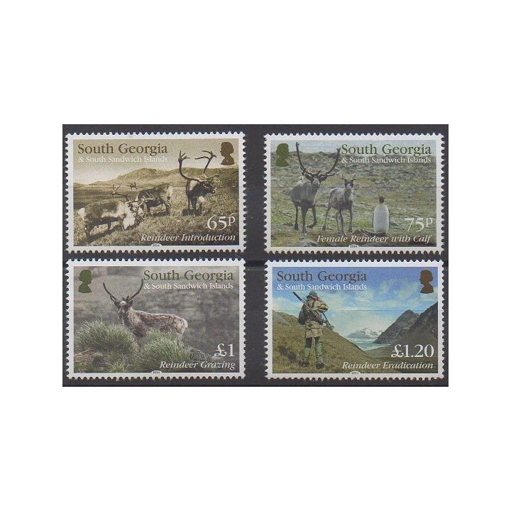 Falkland-Géorgie du Sud et Sandwich du Sud - 2014 - No 606/609 - Animaux