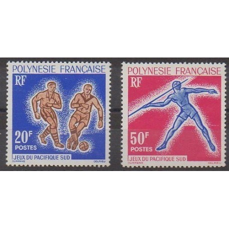 Polynésie - 1963 - No 22/23 - Sports divers