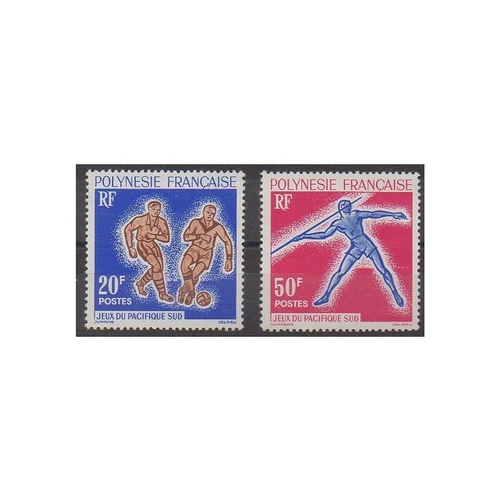 Polynésie - 1963 - No 22/23 - Sports divers