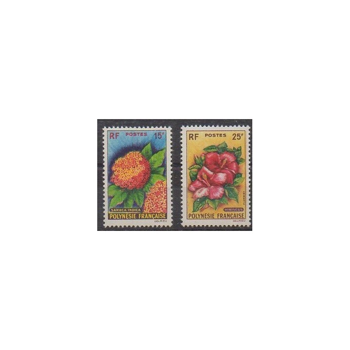 Polynésie - 1962 - No 15/16 - Fleurs