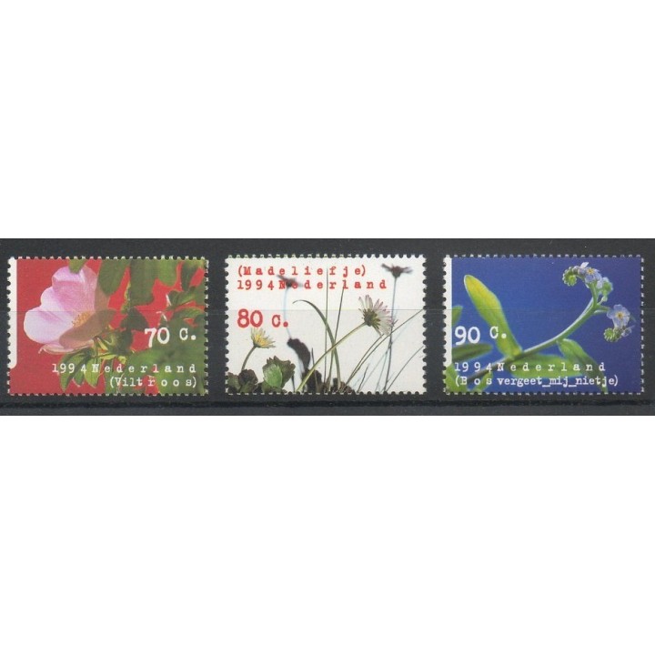Stamps - Theme flowers - Netherlands - 1994- Nb 1468/1470