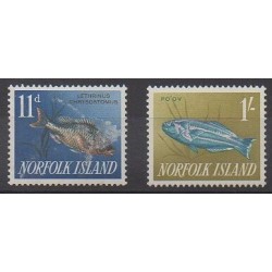 Norfolk - 1960 - No 34/35 - Animaux marins