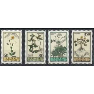 Timbres - Thème fleurs  - Liechtenstein - 1995- No 1057/1060