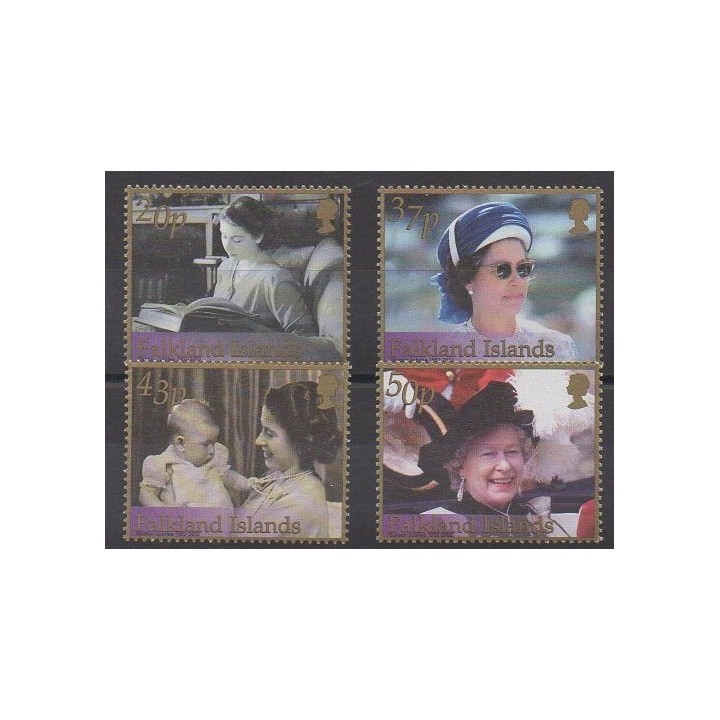 Falkland - 2002 - No 817/820 - Royauté - Principauté