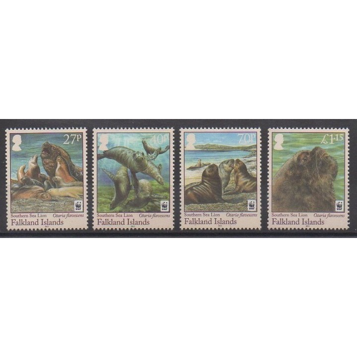 Falkland - 2011 - Nb 1081/1084 - Mamals - Sea animals