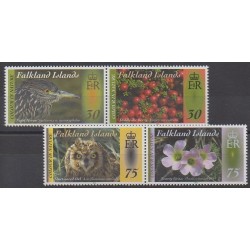Falkland - 2012 - No 1127/1130 - Oiseaux - Fleurs