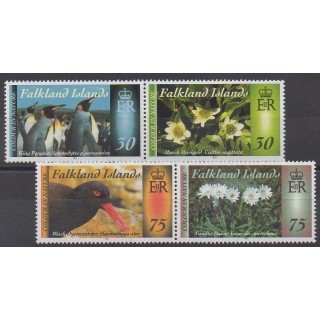 Falkland - 2014 - No 1181/1184 - Oiseaux - Fleurs