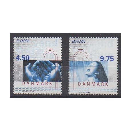 Danemark - 2001 - No 1280/1281 - Europa