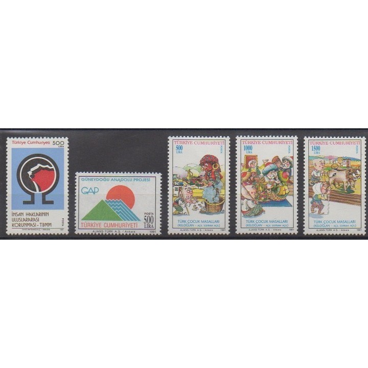 Turkey - 1991 - Nb 2681/2685