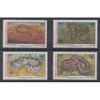 Turkey - 1991 - Nb 2686/2689 - Reptils