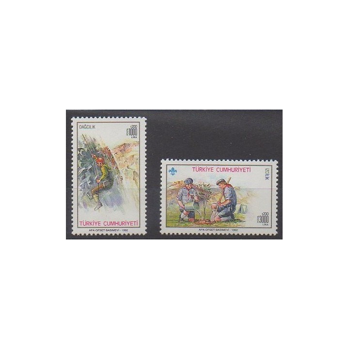 Turquie - 1992 - No 2721/2722 - Scoutisme