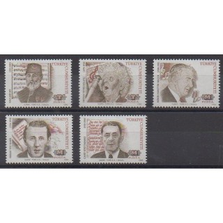 Turkey - 1993 - Nb 2723/2727 - Celebrities