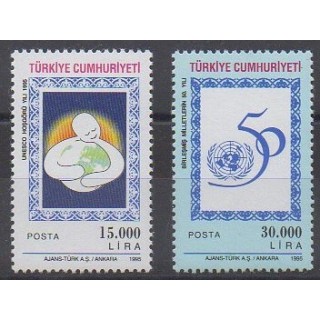 Turkey - 1995 - Nb 2809/2810 - United Nations