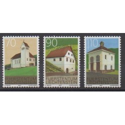 Liechtenstein - 2001 - No 1209/1211 - Églises